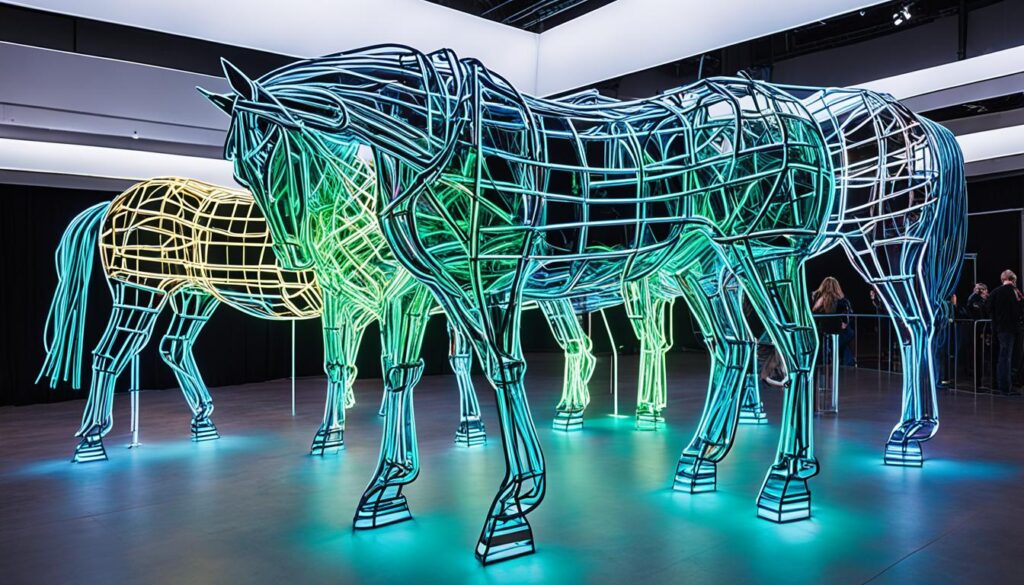 Equine Bioelectric Art Installations