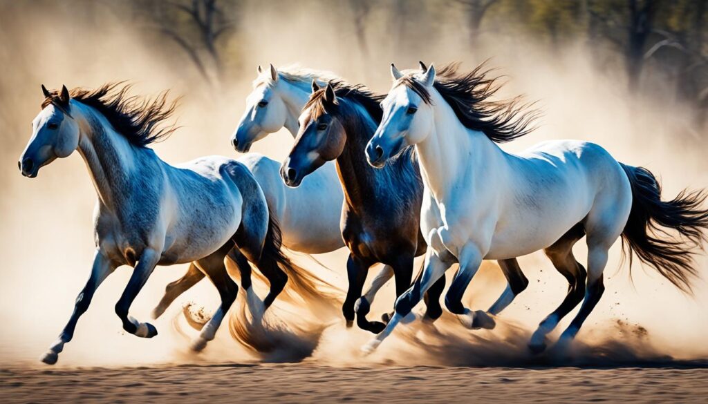 fluidity of equine movements